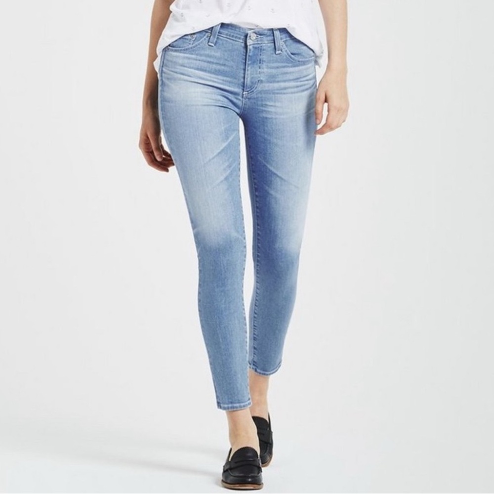 Adriano Goldschmied Light Wash Stilt Crop Jeans 27
